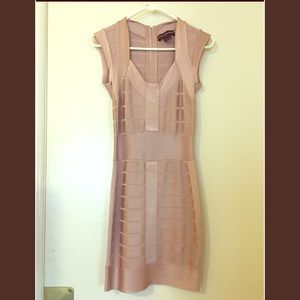French Connection bodycon blush dress